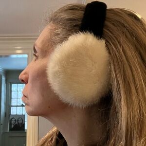 White Mink Earmuffs